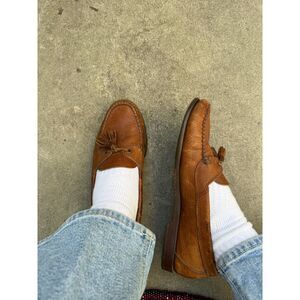 G.H. Bass Brown Leather Tassel Loafers Mens Size 10